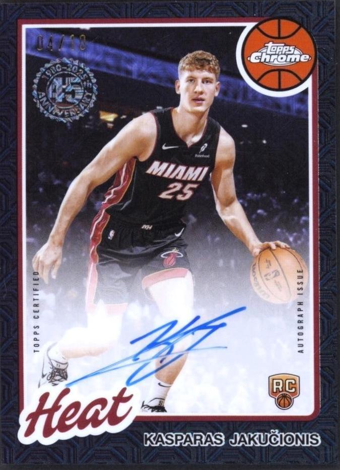 Kasparas Jakucionis [Refractor Black] #TCAR-KAJ