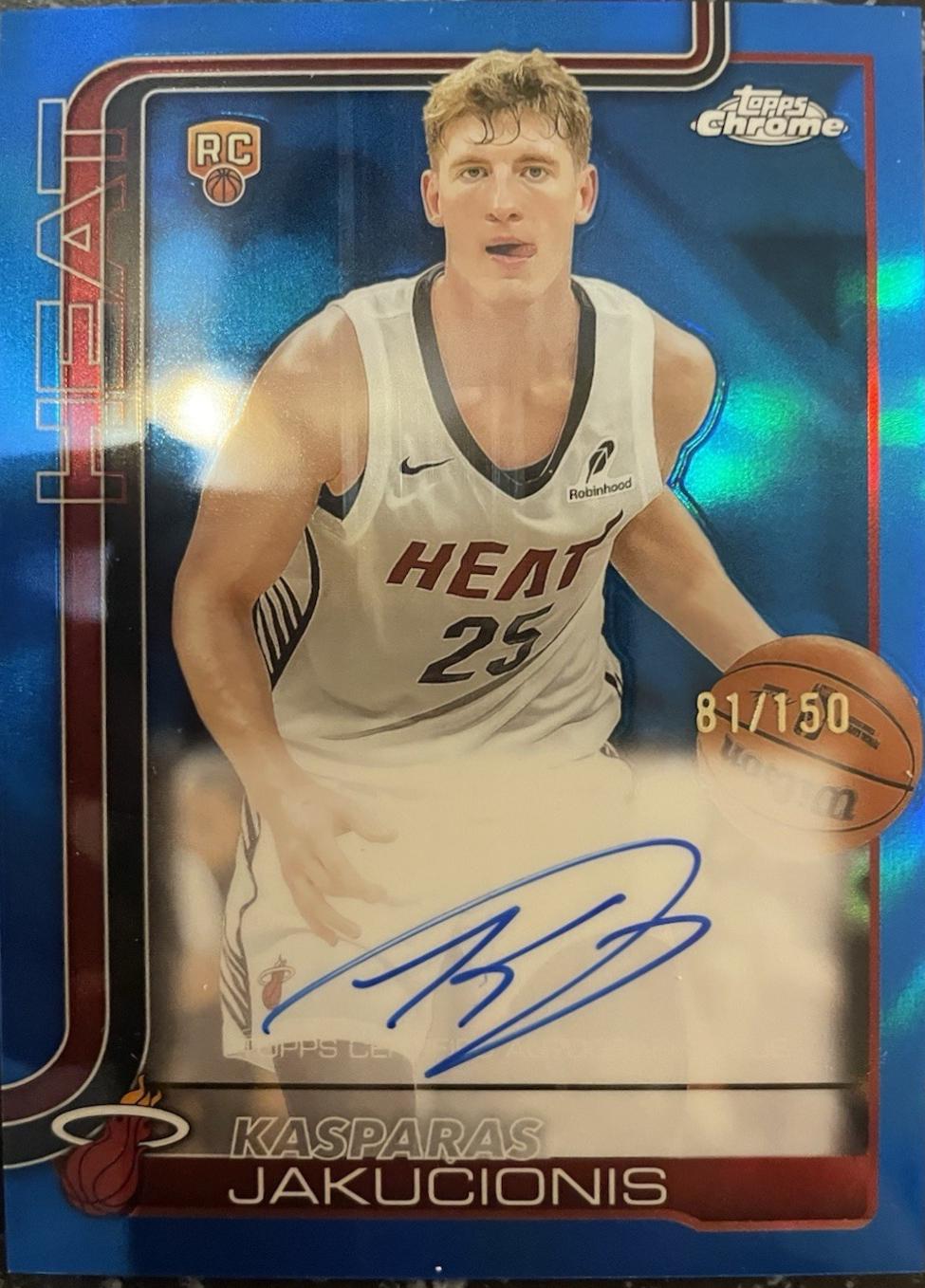 Kasparas Jakucionis [Refractor Blue] #TCAR-KAJ