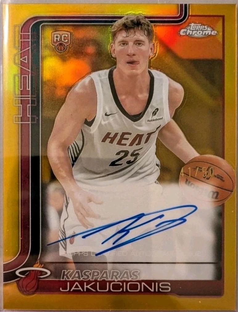 Kasparas Jakucionis [Refractor Gold] #TCAR-KAJ