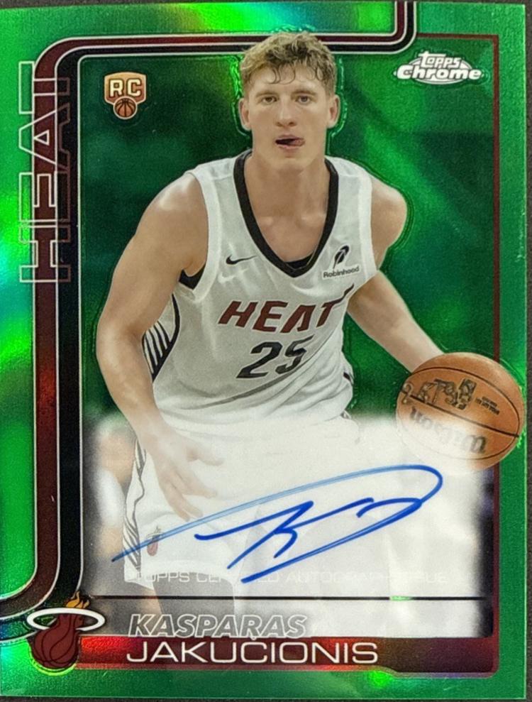 Kasparas Jakucionis [Refractor Green] #TCAR-KAJ
