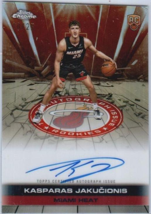 Kasparas Jakucionis [Refractor Orange] #TCAR-KAJ
