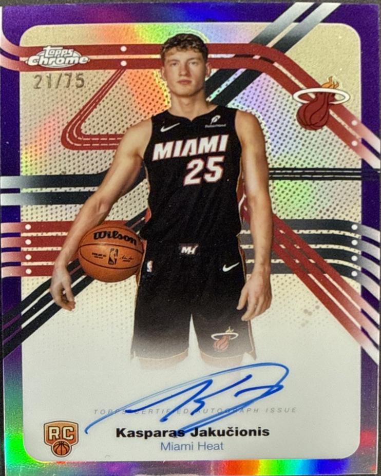 Kasparas Jakucionis [Refractor Purple] #TCAR-KAJ