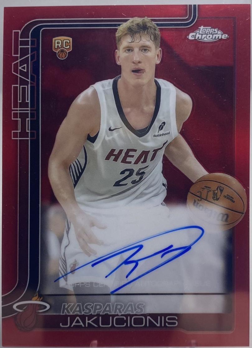 Kasparas Jakucionis [Refractor Red] #TCAR-KAJ