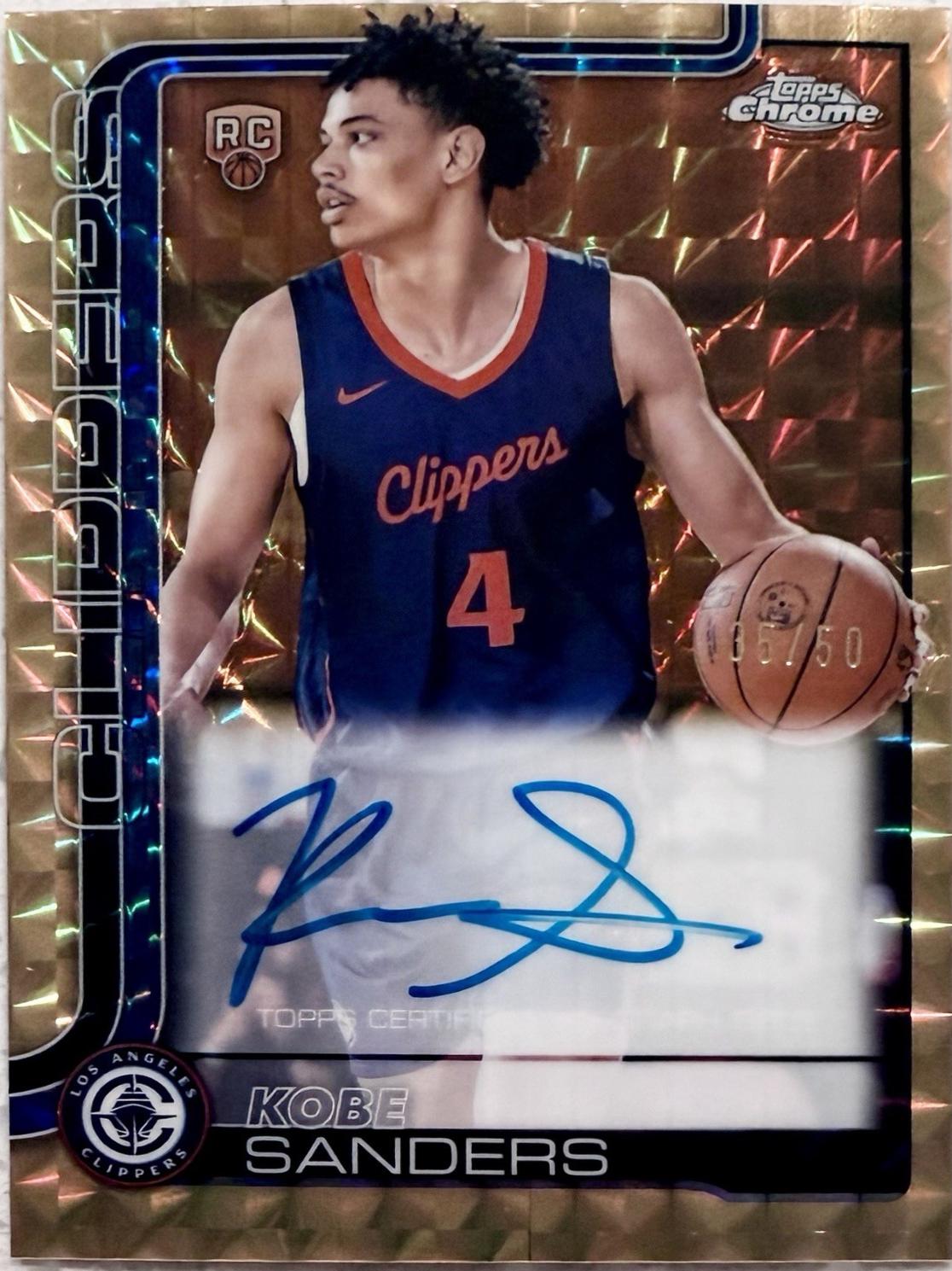 Kobe Sanders [Refractor Gold] #TCAR-KS