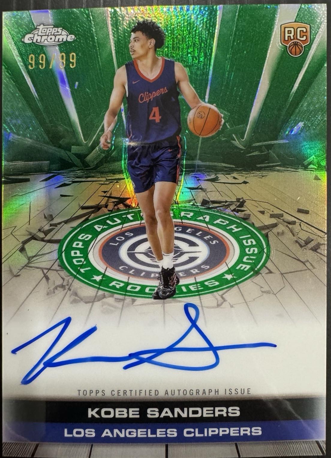 Kobe Sanders [Refractor Green] #TCAR-KS