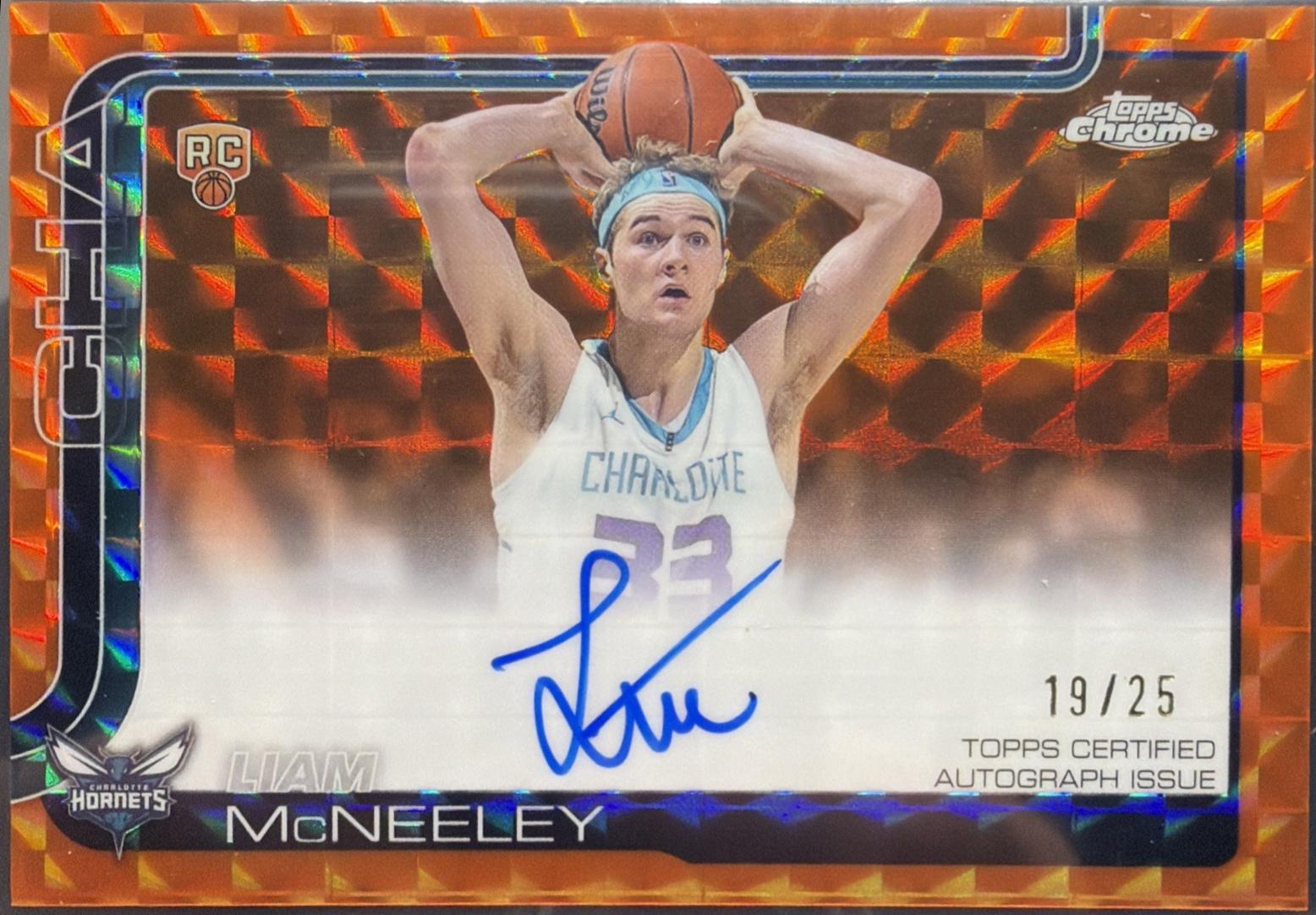 Liam McNeeley [Refractor Orange] #TCAR-LM