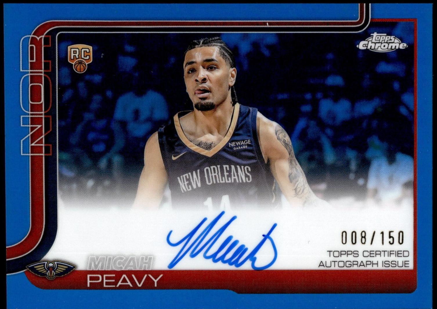 Micah Peavy [Refractor Blue] #TCAR-MP