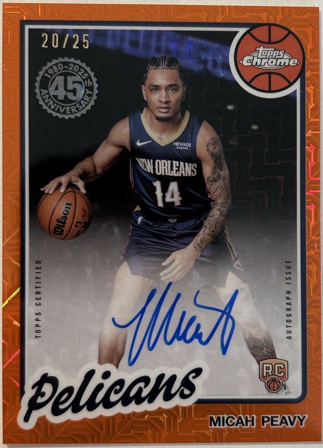 Micah Peavy [Refractor Orange] #TCAR-MP