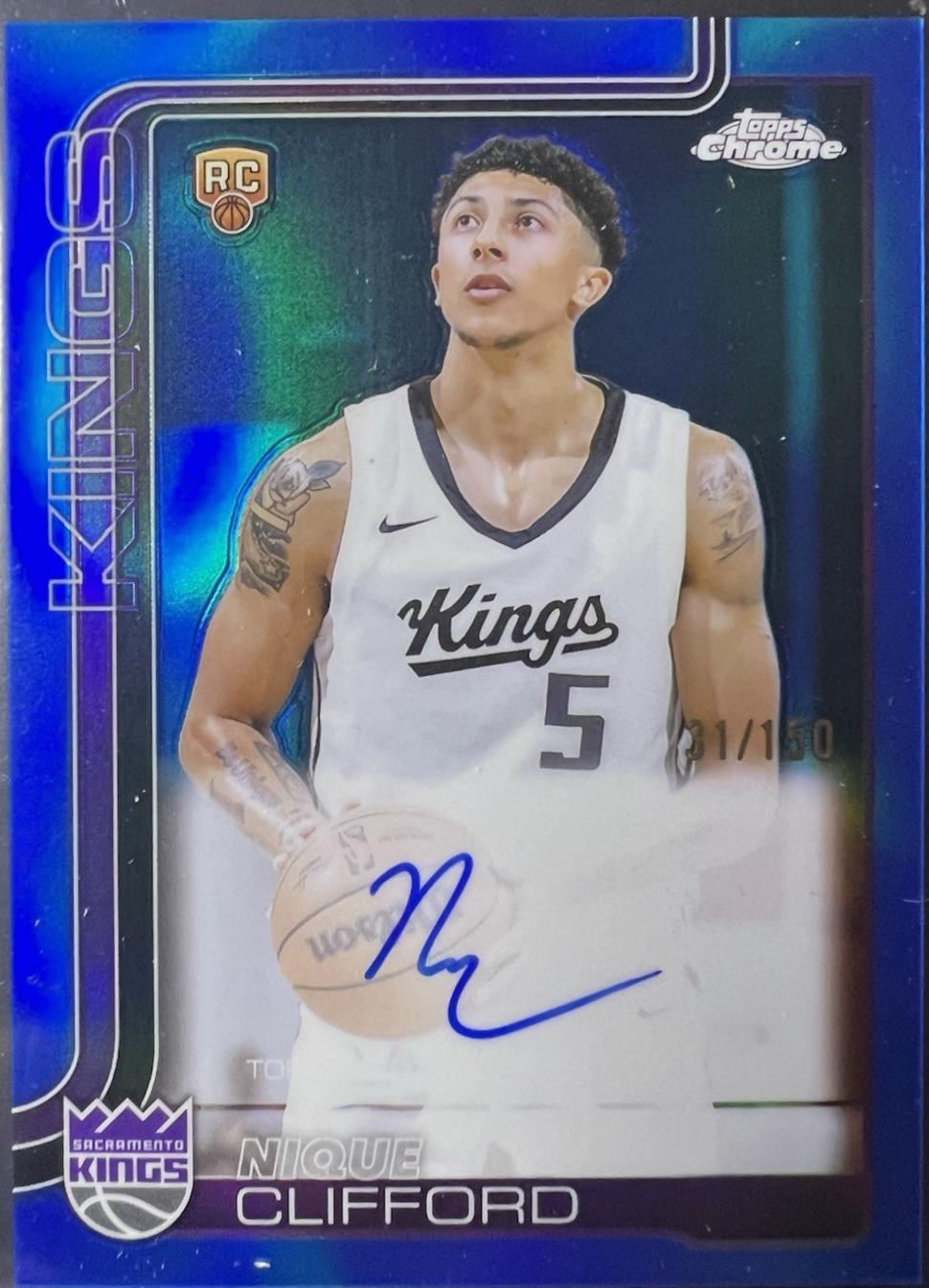 Nique Clifford [Refractor Blue] #TCAR-NC
