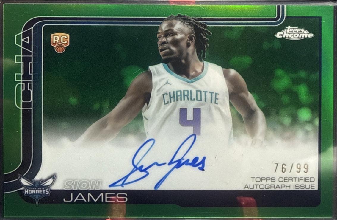 Sion James [Refractor Green] #TCAR-SJ