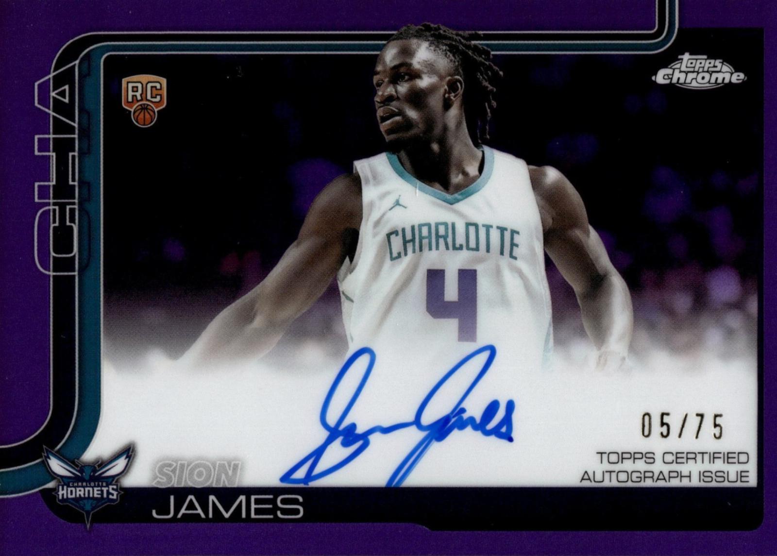 Sion James [Refractor Purple] #TCAR-SJ