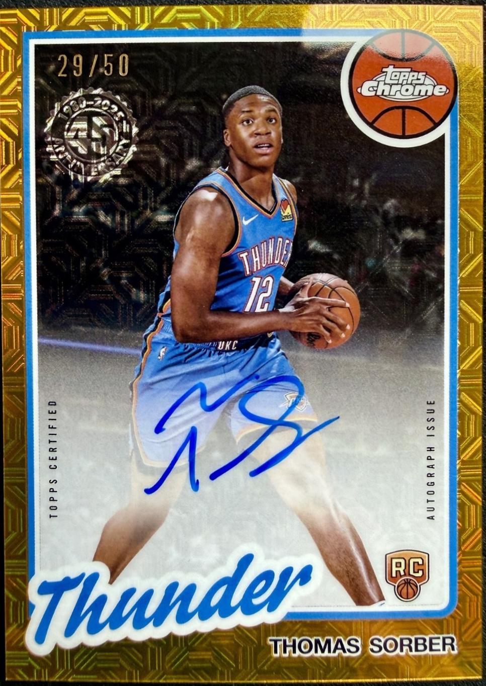 Thomas Sorber [Refractor Gold] #TCAR-TS
