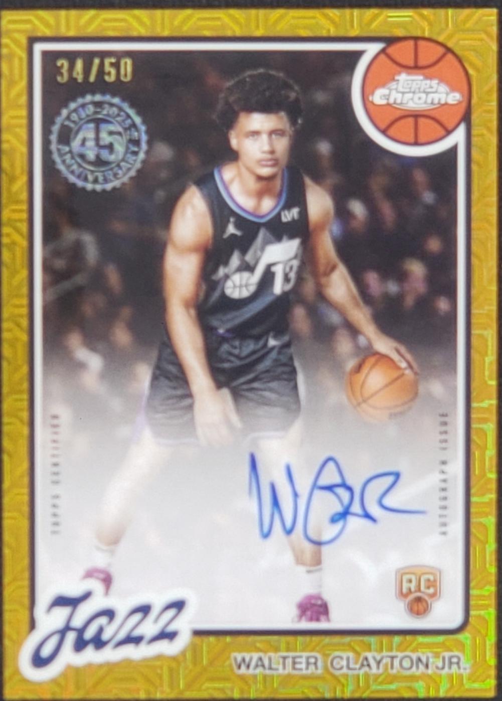 Walter Clayton Jr. [Refractor Gold] #TCAR-WCJ