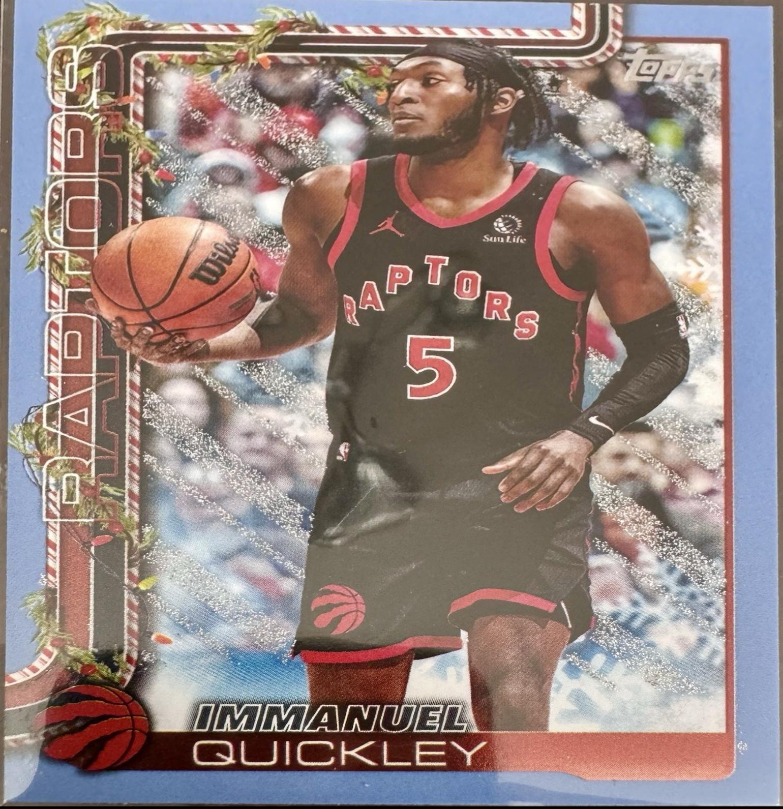 Immanuel Quickley [Blue Metallic Glitter] #H26