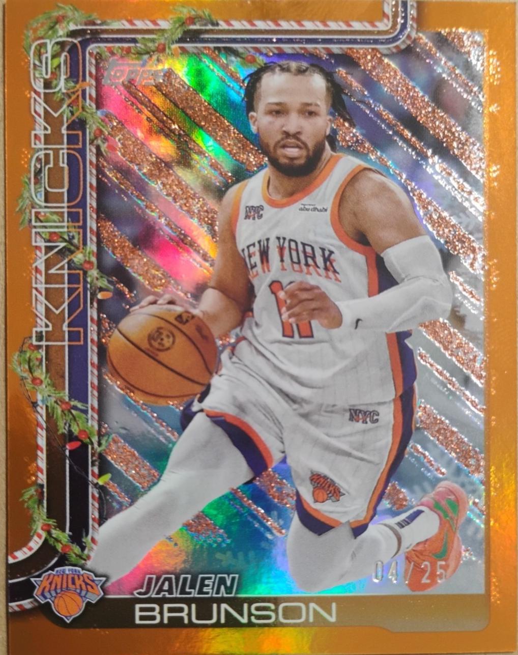 Jalen Brunson [Orange Metallic Glitter] #H12