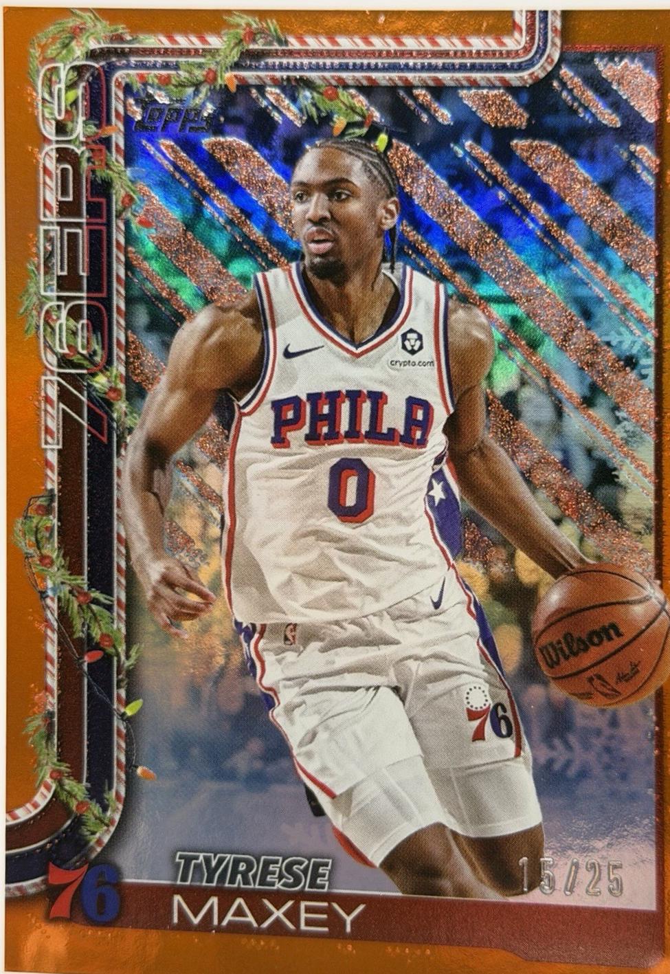 Tyrese Maxey [Orange Metallic Glitter] #H17