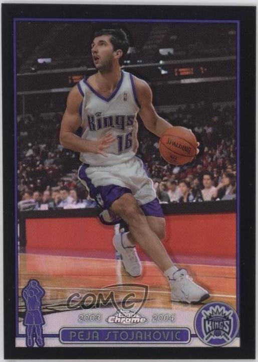 Peja Stojakovic [Black Refractor] #16
