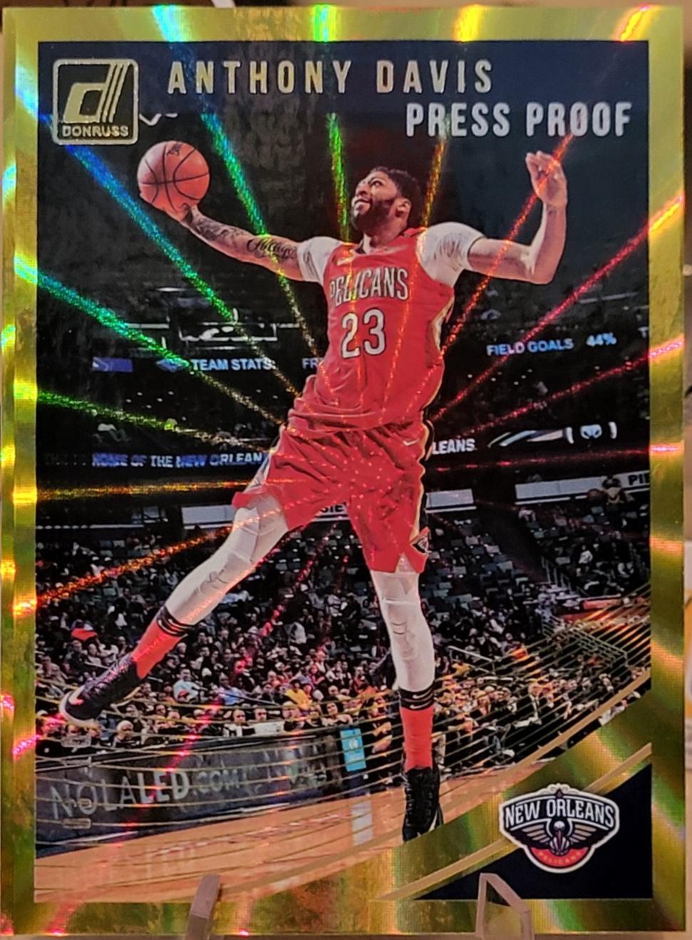 Anthony Davis [Press Proof Gold Laser] #47