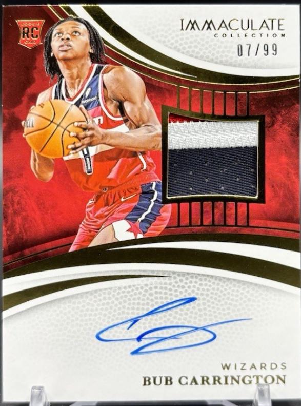 Bub Carrington [Rookie Patch Autograph] #118