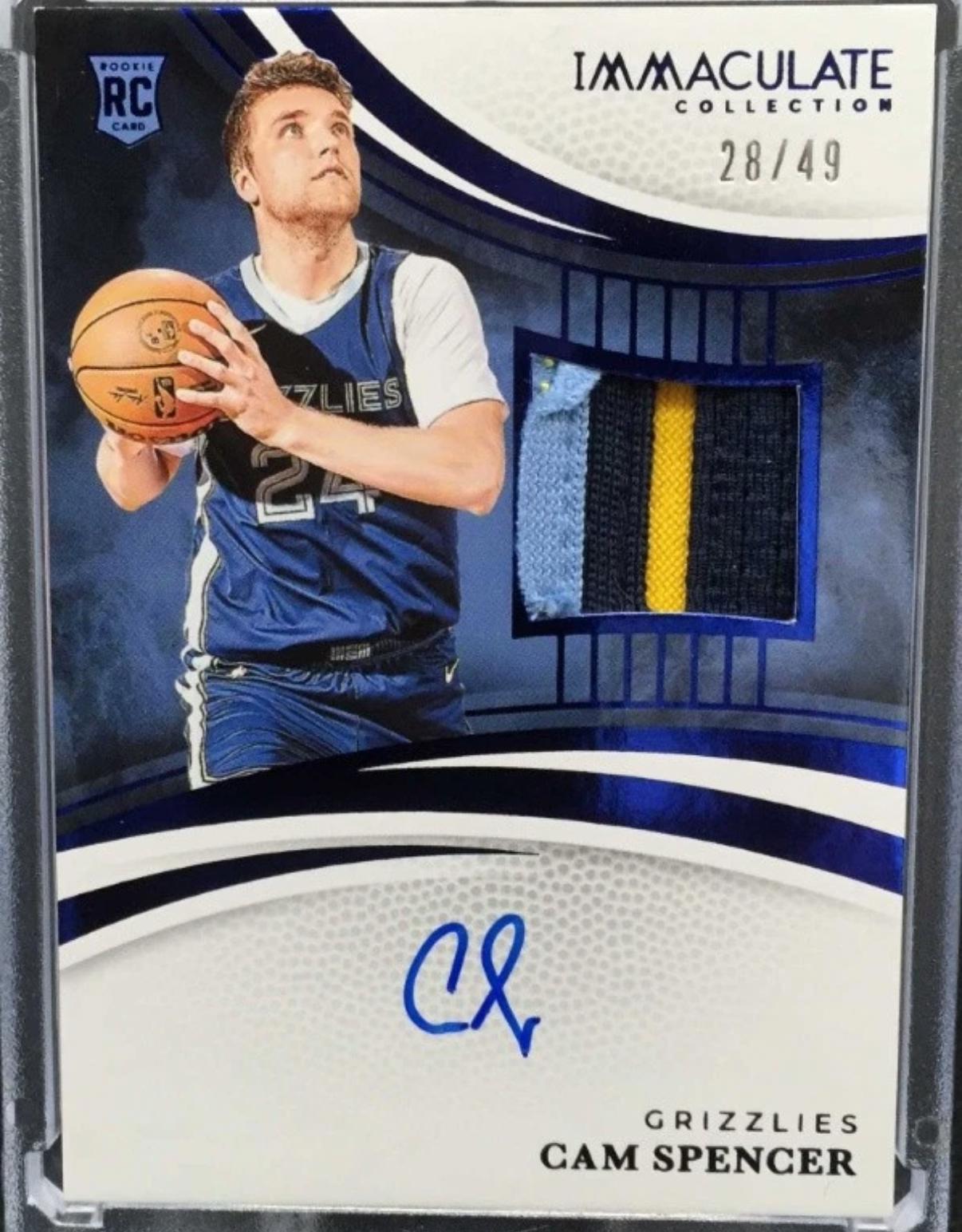 Cam Spencer [Blue Rookie Patch Autograph] #126