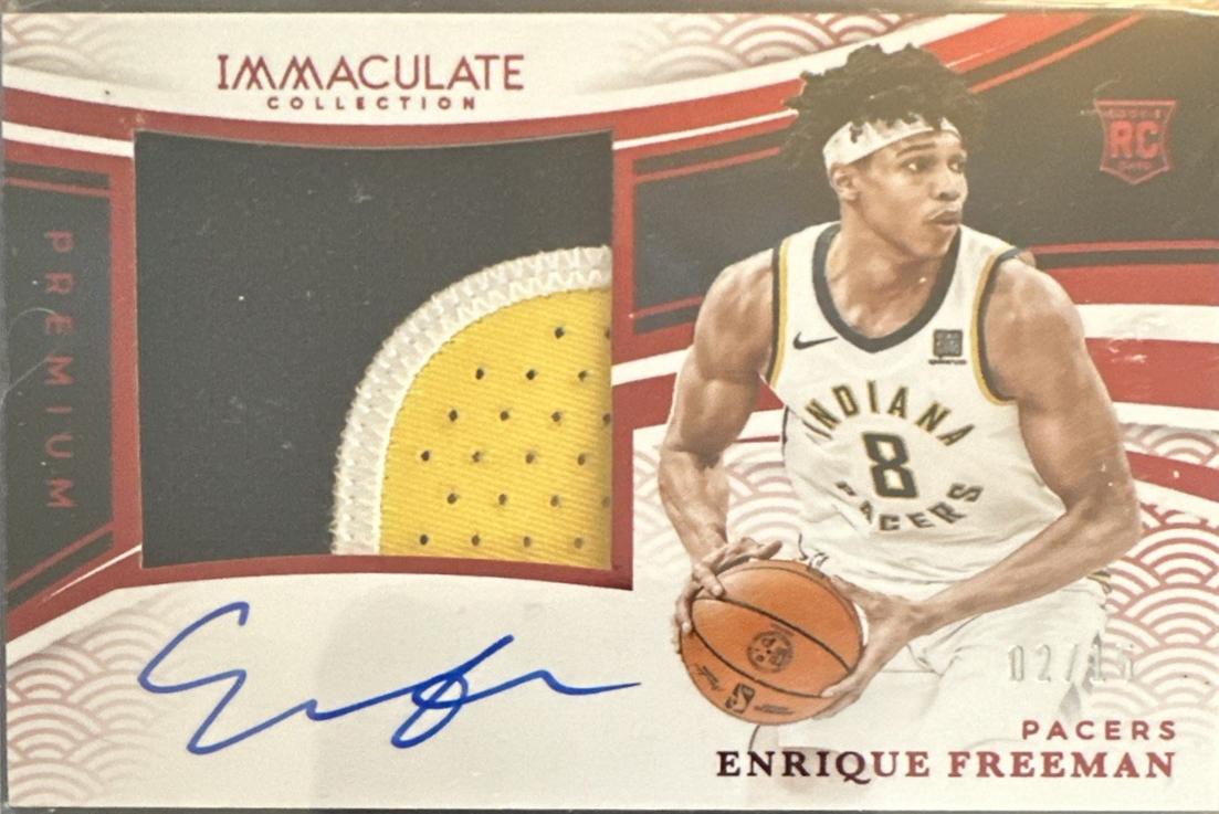 Enrique Freeman [International Red Rookie Patch Autograph] #112