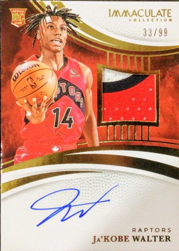 Ja'Kobe Walter [Rookie Patch Autograph] #107