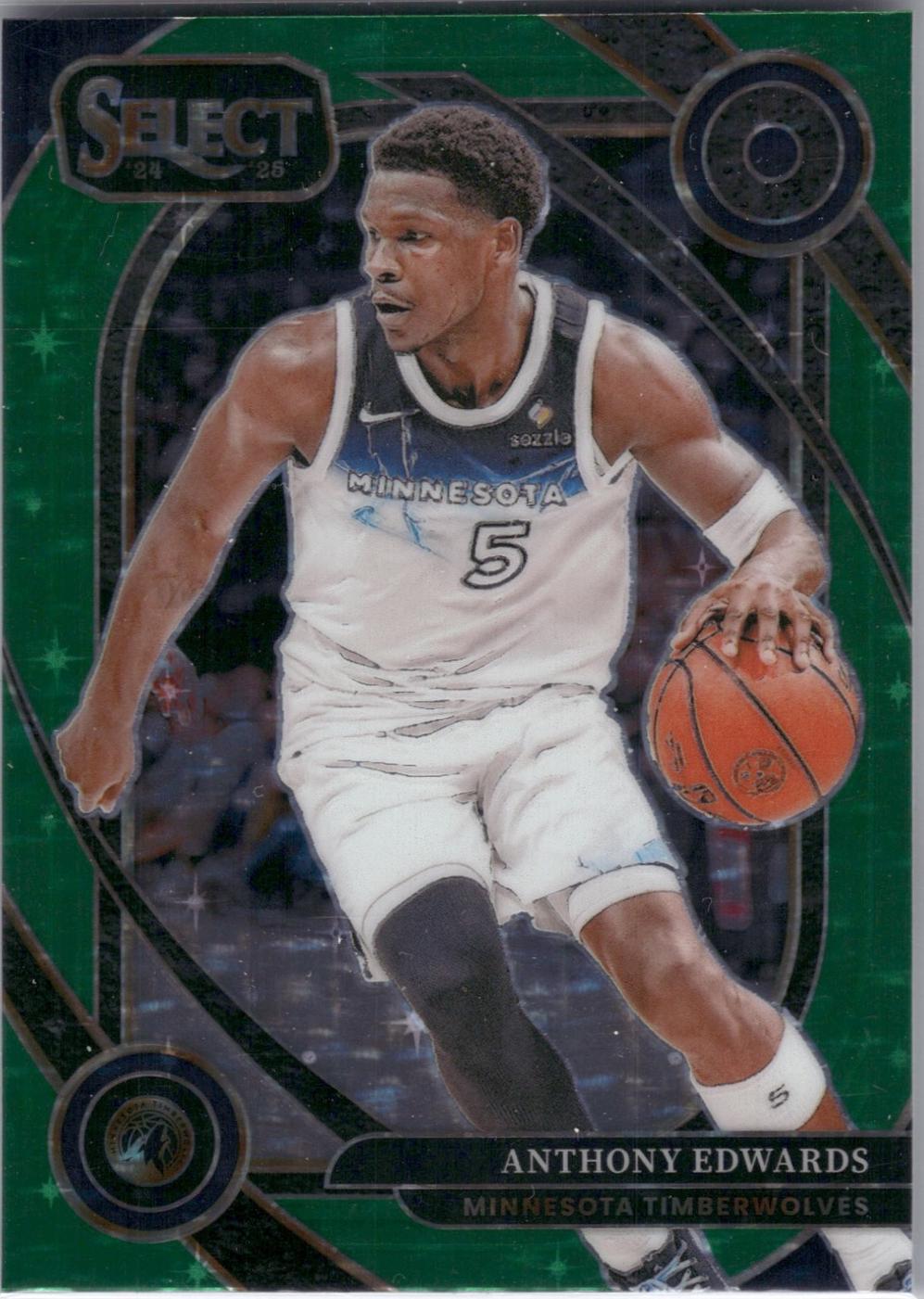 Anthony Edwards [Green Stars Prizm] #248