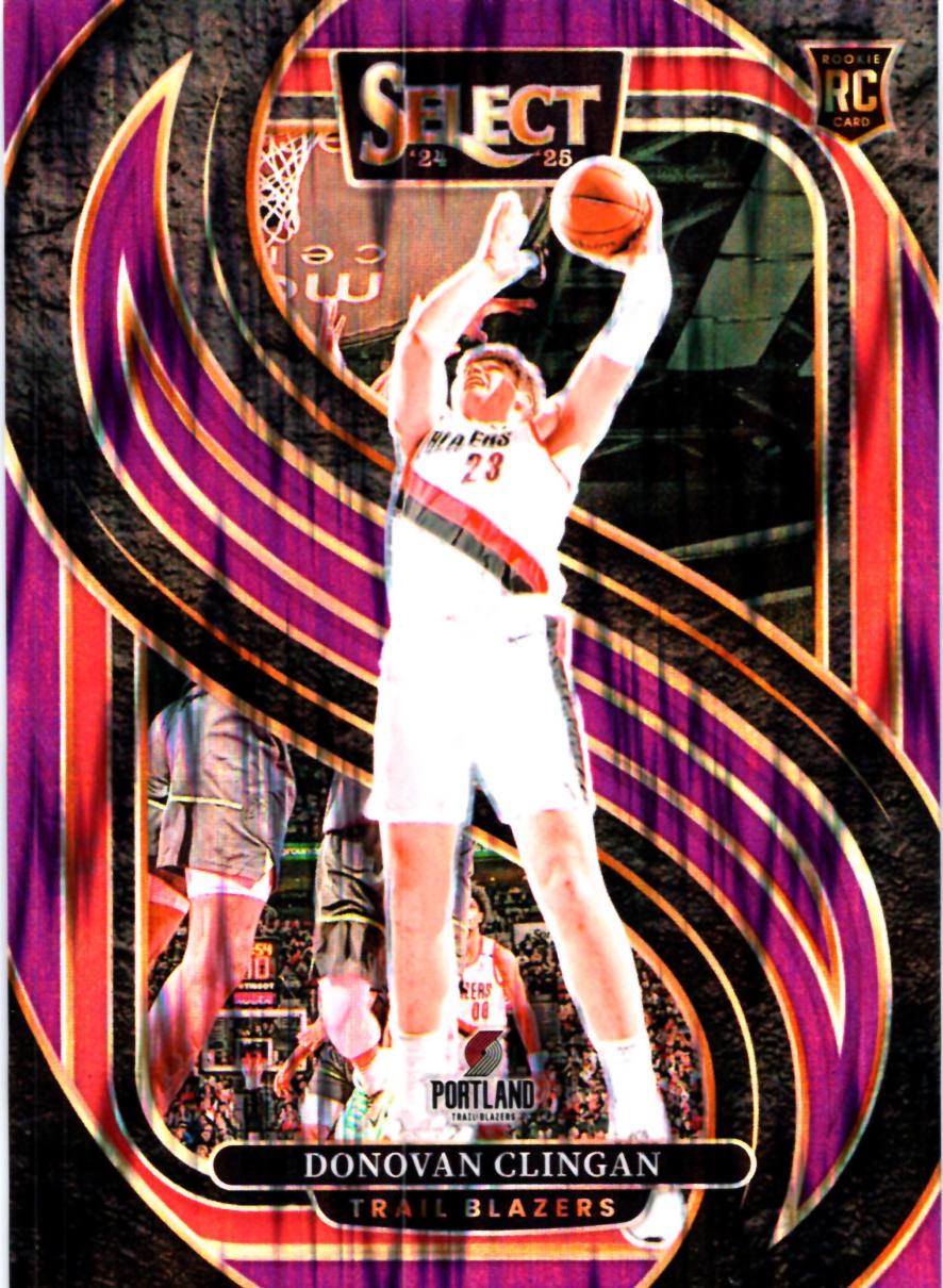 Donovan Clingan [Purple Flash Prizm] #199
