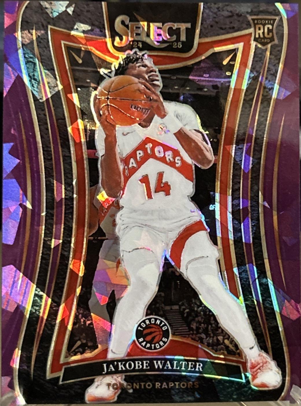 Ja'Kobe Walter [Purple Cracked Ice Prizm] #385