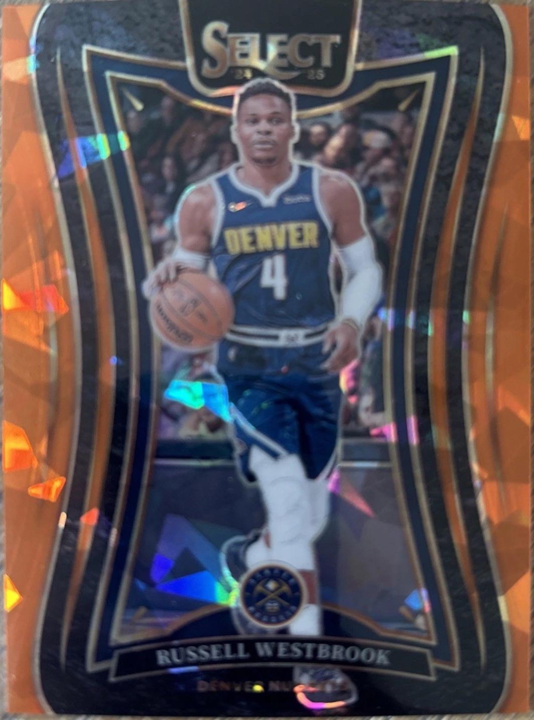 Russell Westbrook [Orange Cracked Ice Prizm] #311
