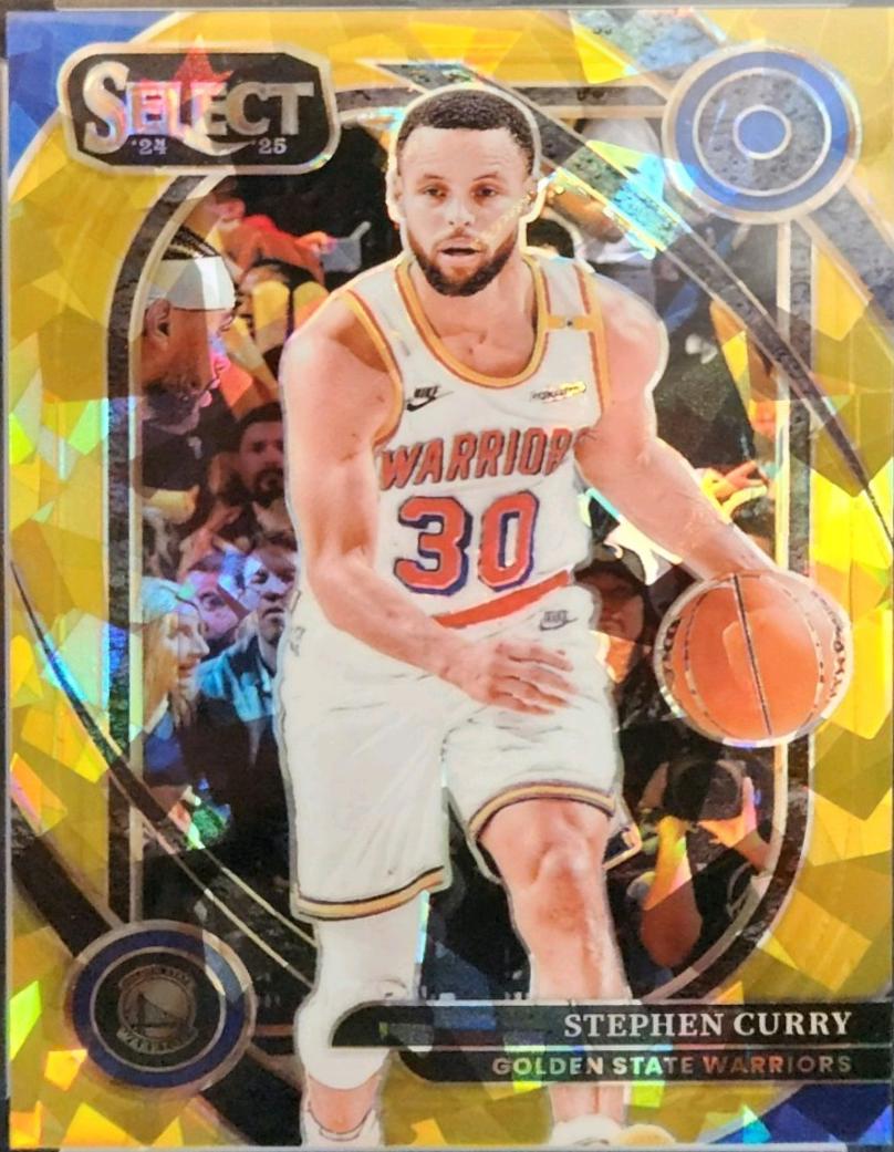 Stephen Curry [Gold Cracked ice Prizm] #209
