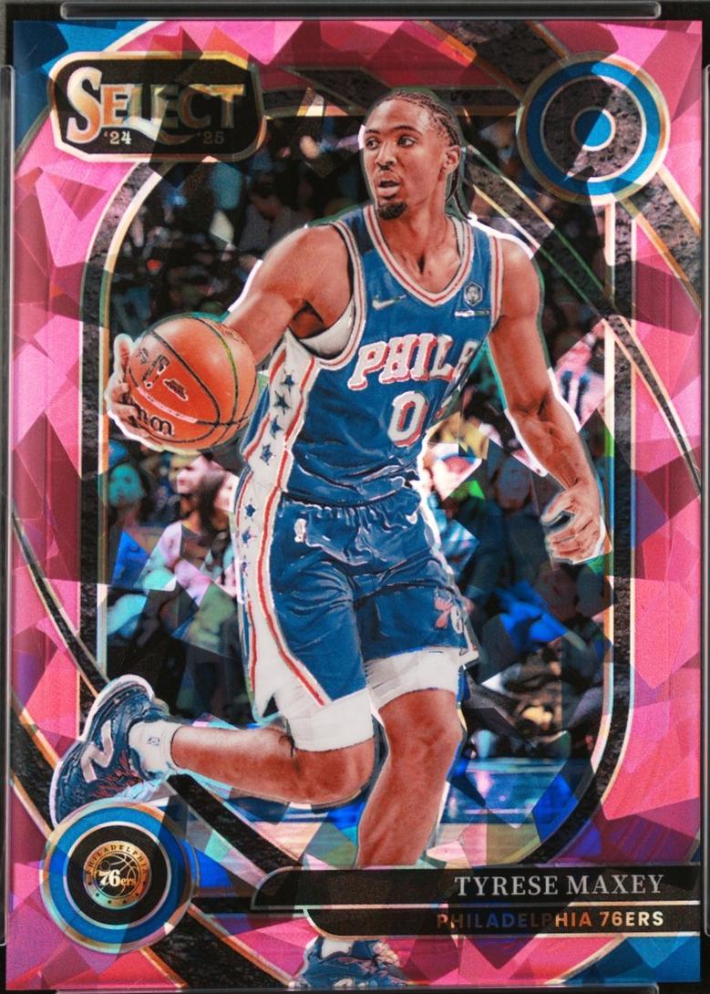 Tyrese Maxey [Pink Cracked Ice Prizm] #243