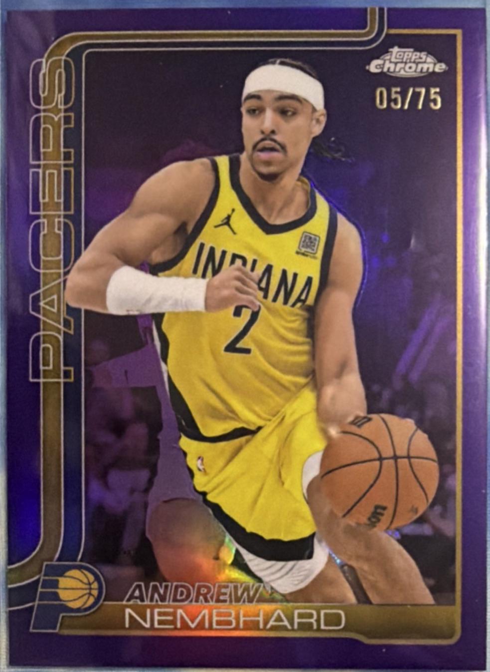 Andrew Nembhard [Purple Basketball Refractor] #97