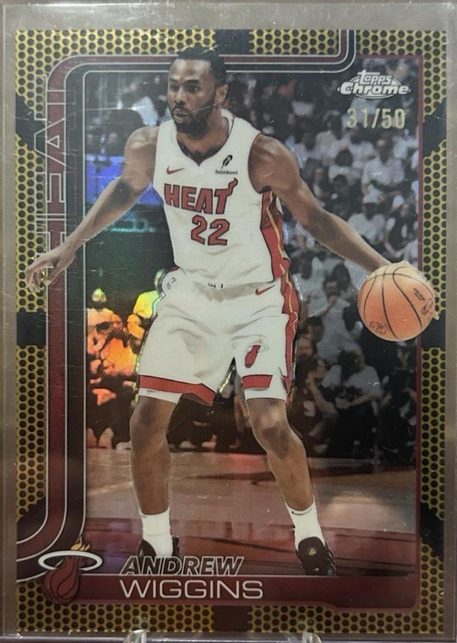 Andrew Wiggins [Gold Basketball Refractor] #180
