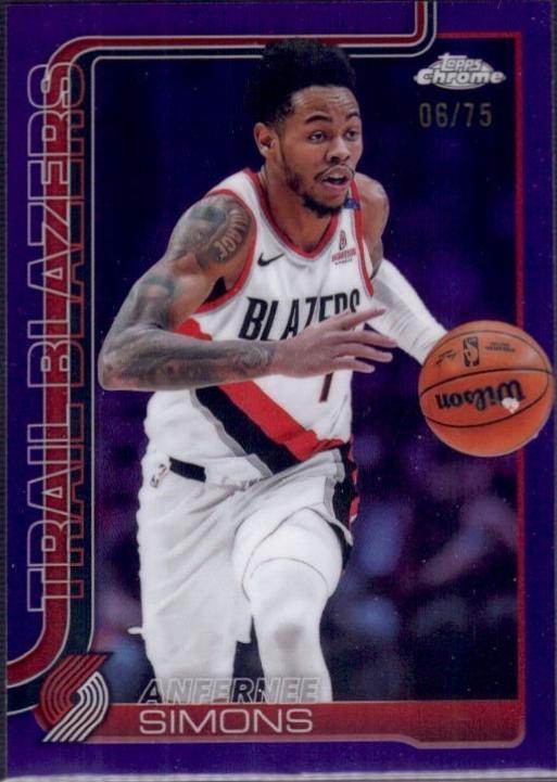 Anfernee Simons [Purple Refractor] #122