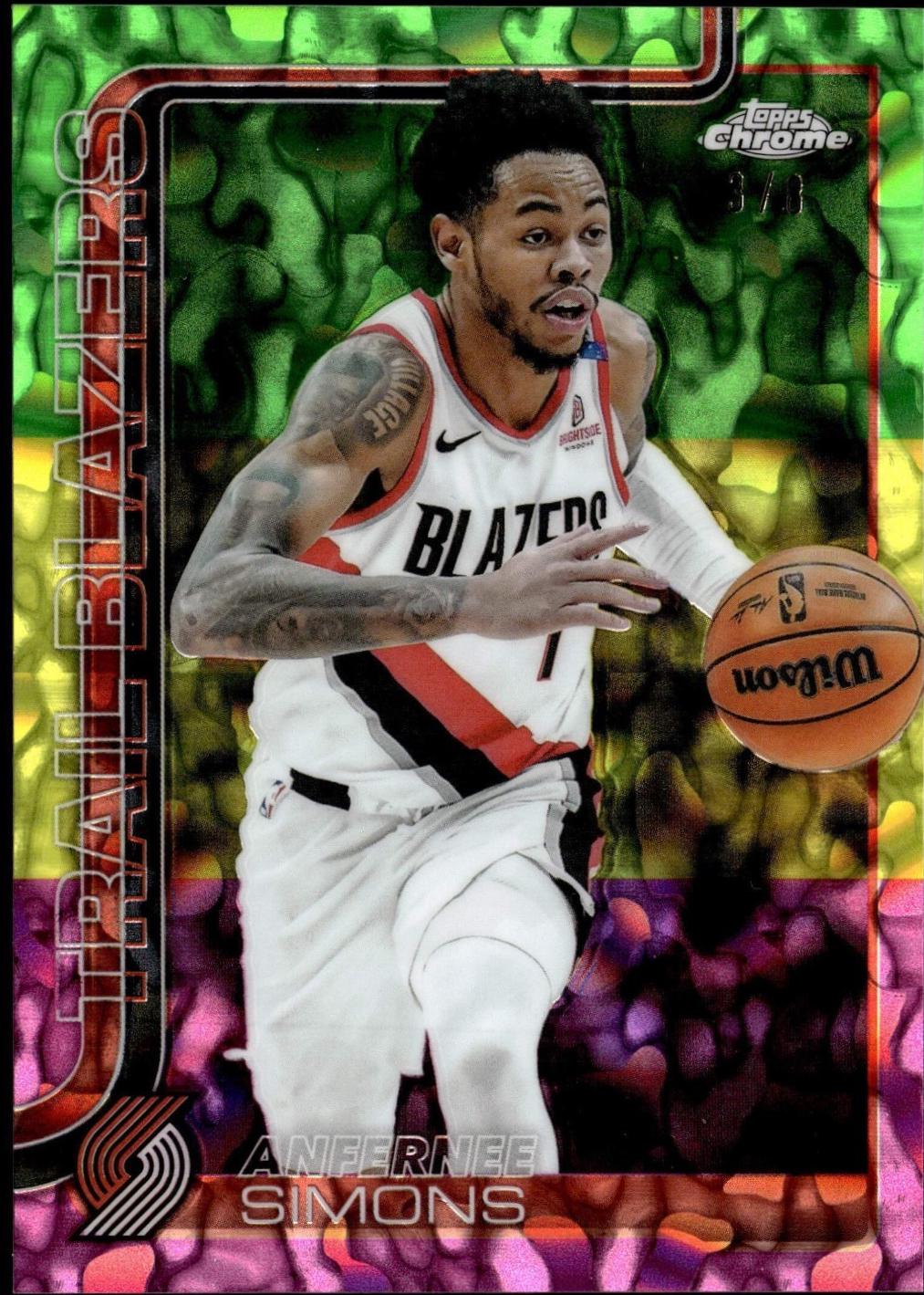 Anfernee Simons [Tri-Color Refractor] #122
