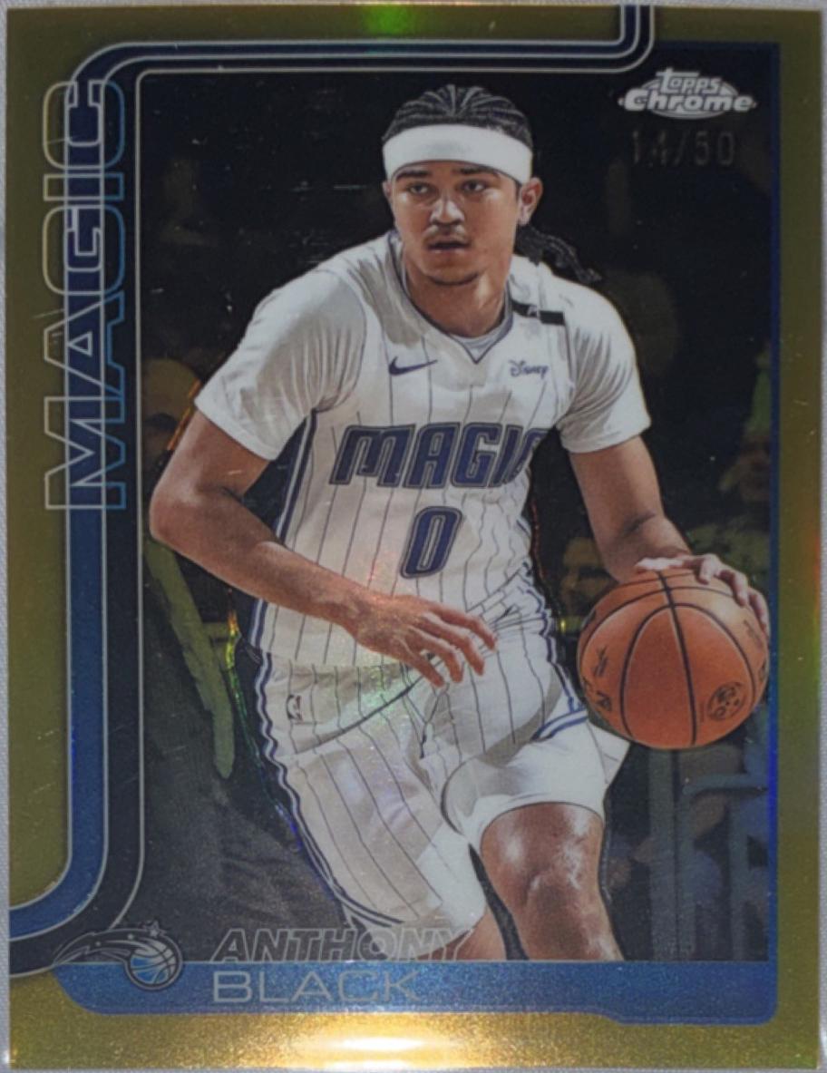 Anthony Black [Gold Basketball Refractor] #103