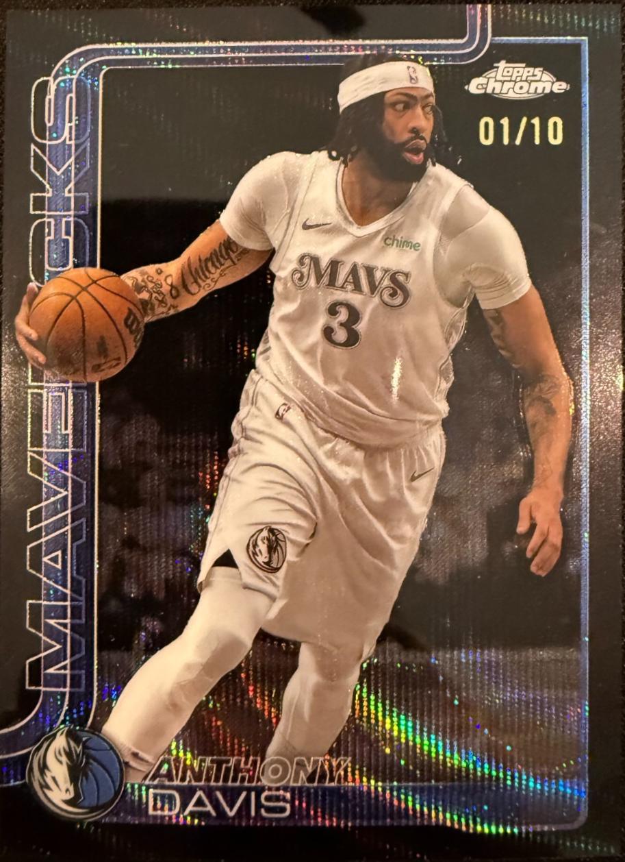 Anthony Davis [RayWave Black Refractor] #96
