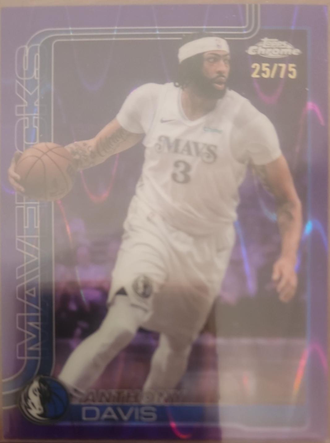 Anthony Davis [RayWave Purple Refractor] #96