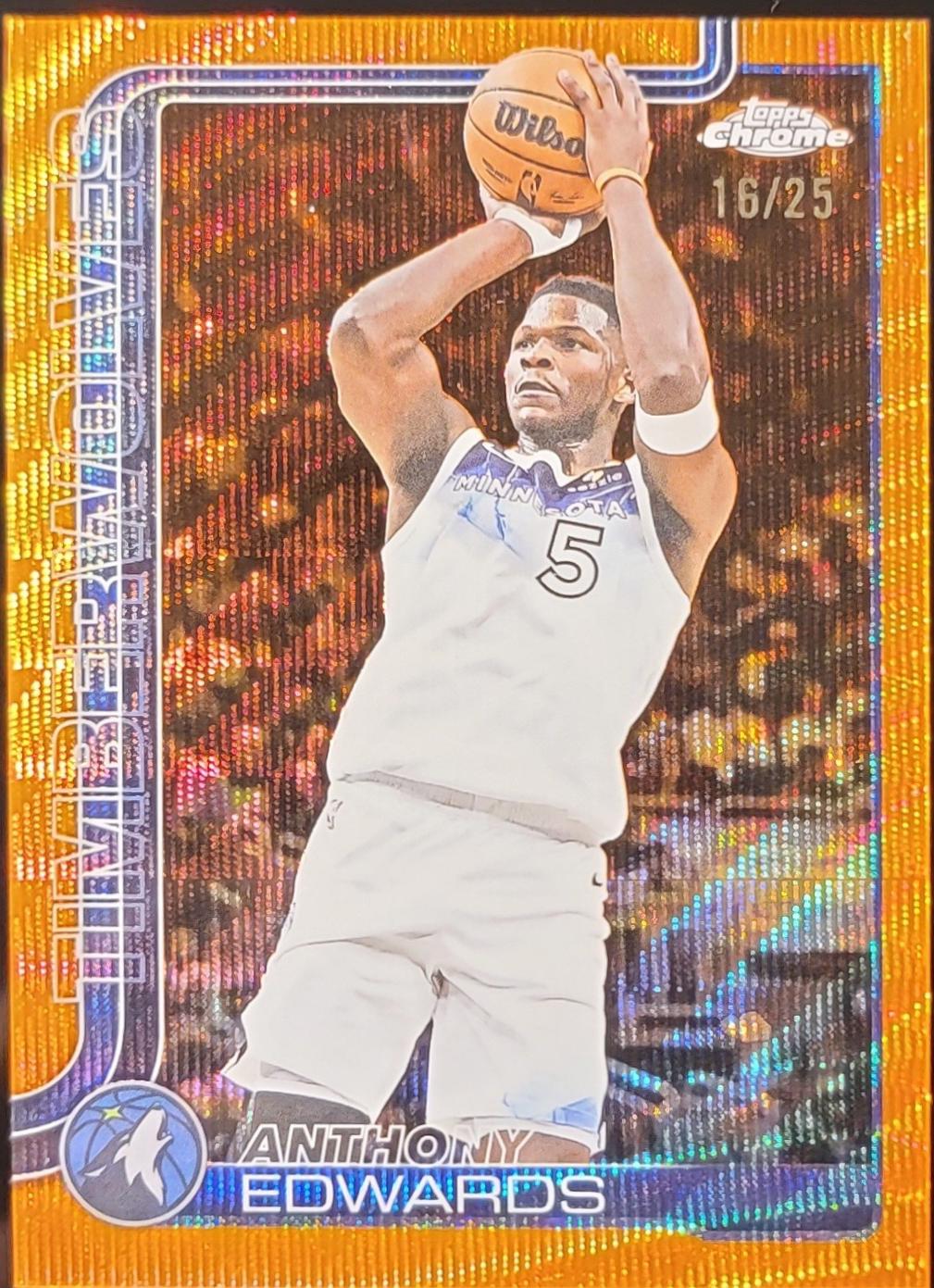 Anthony Edwards [Orange Wave Refractor] #151