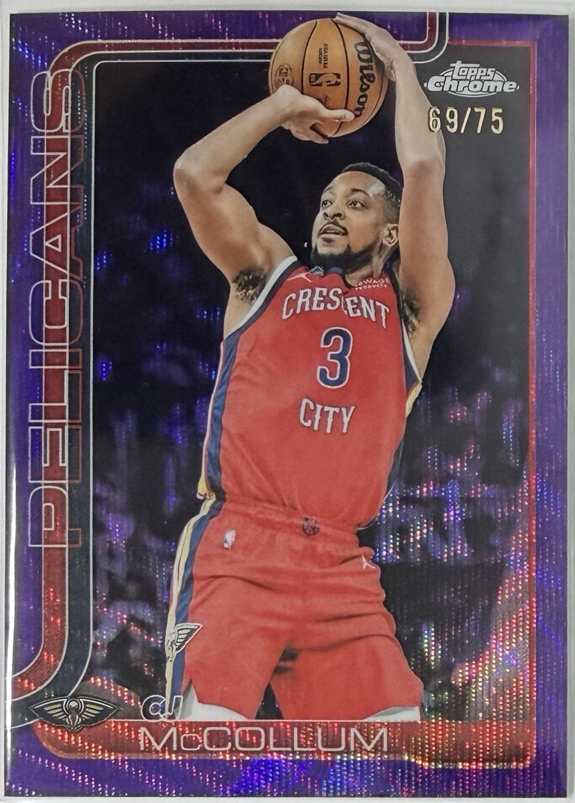 CJ McCollum [RayWave Purple Refractor] #136