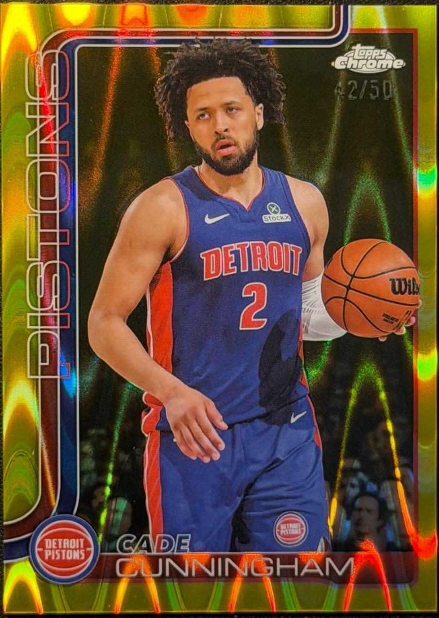 Cade Cunningham [RayWave Gold Refractor] #88