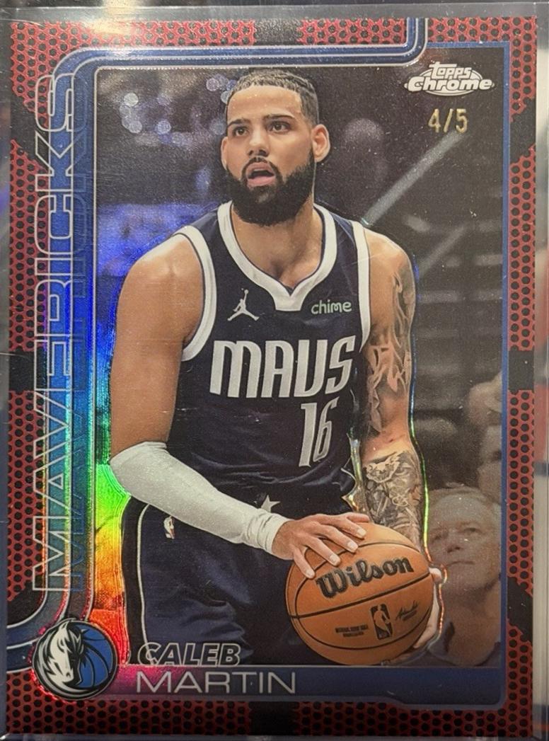 Caleb Martin [Red Basketball Refractor] #87