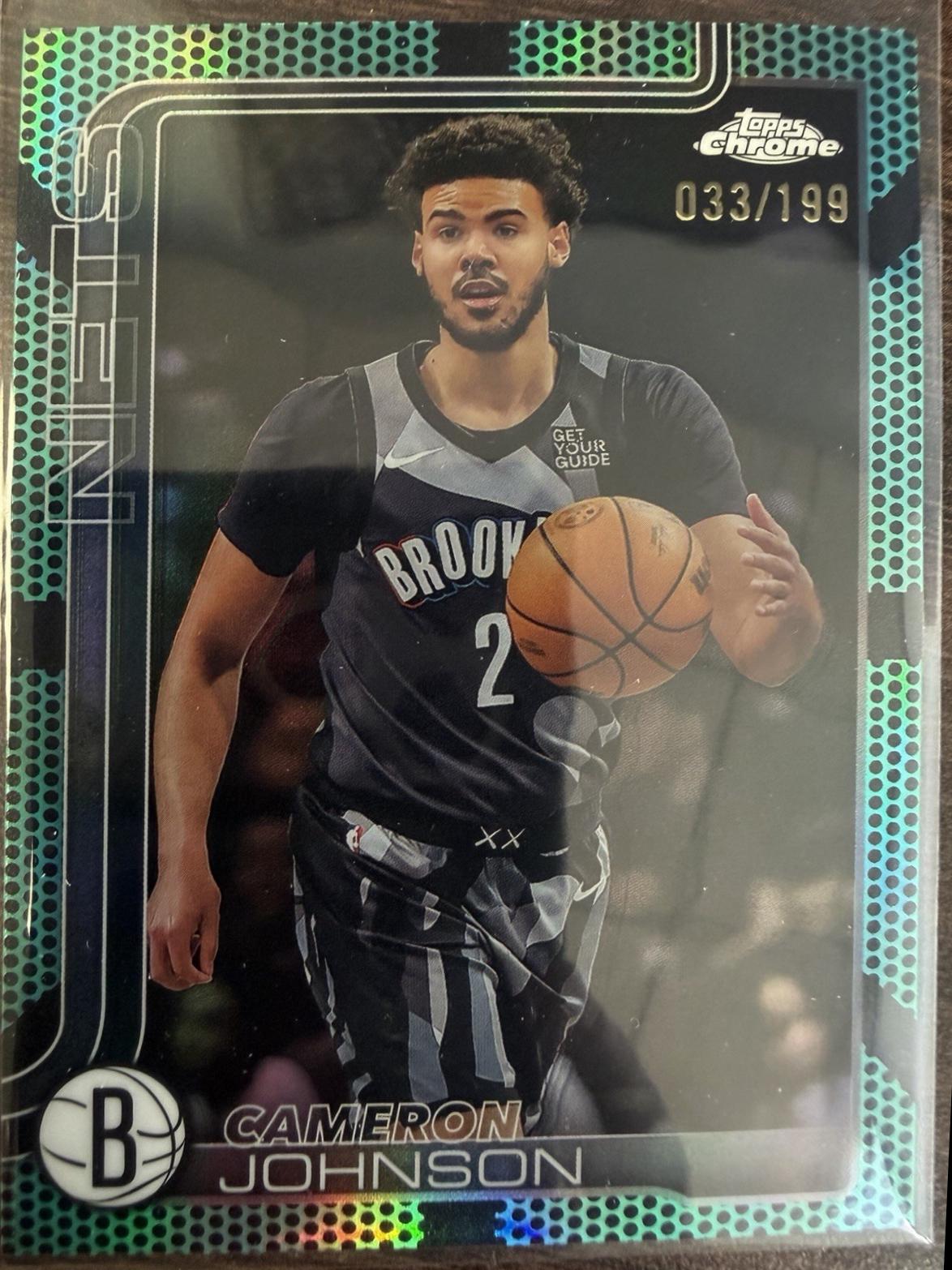 Cameron Johnson [Aqua Basketball Refractor] #84