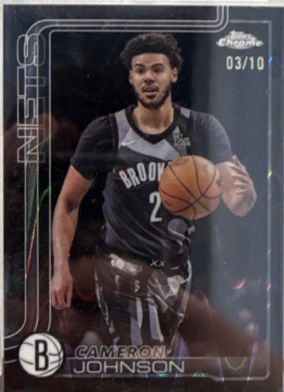 Cameron Johnson [Black Basketball Refractor] #84