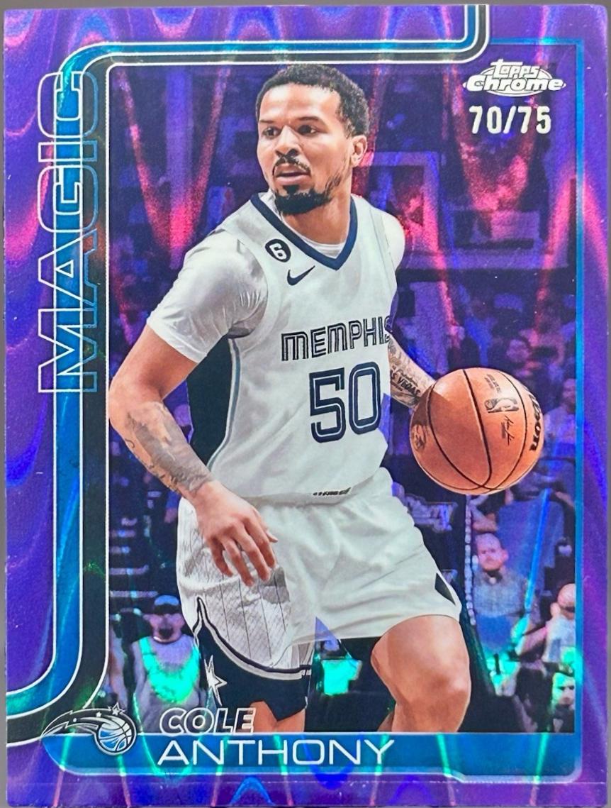 Cole Anthony [RayWave Purple Refractor] #175