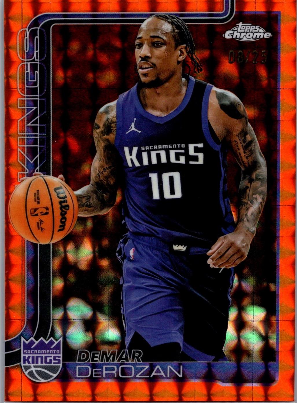DeMar DeRozan [Orange Geometric Refractor] #240