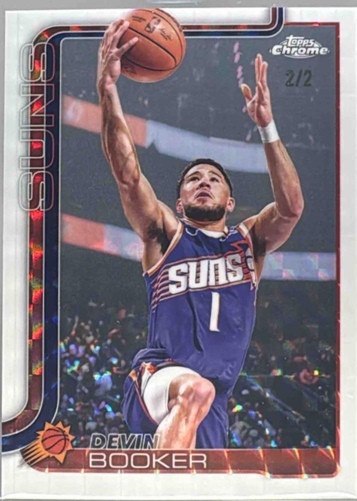 Devin Booker [White Geometric Refractor] #195