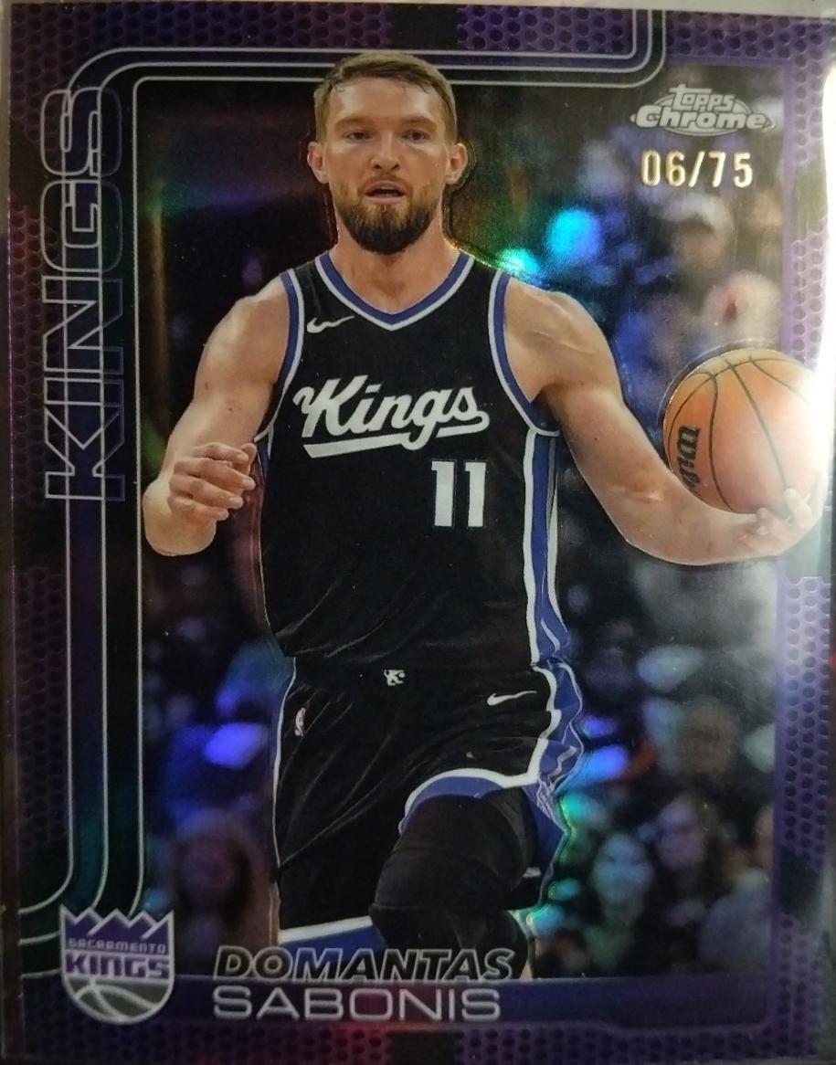 Domantas Sabonis [Purple Basketball Refractor] #229
