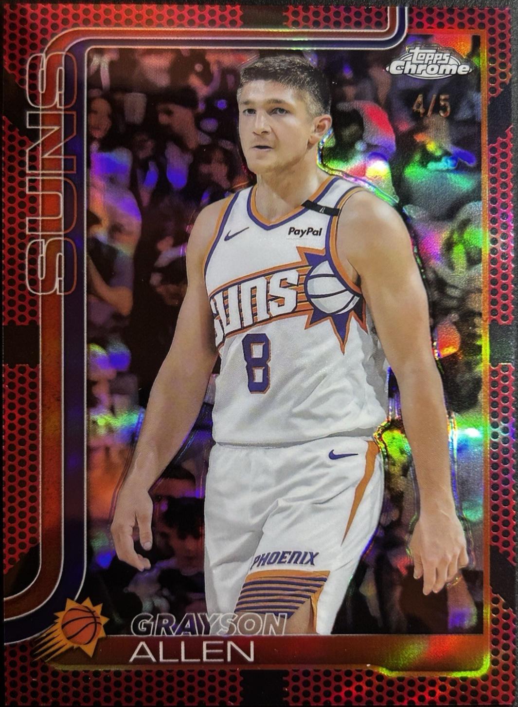 Grayson Allen [Red Basketball Refractor] #107